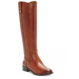 [NEW IN BOX] I.N.C. Fawne Riding Leather Boots. Brown (Cognac). 8.5